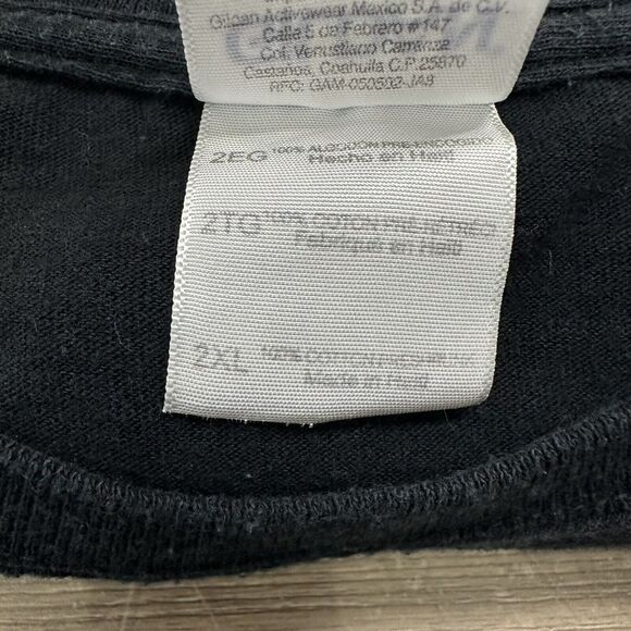 Y2K American Legacy Wolf Double Sided Black Tshirt Mens 2XL Native American VTG - Picture 7 of 7